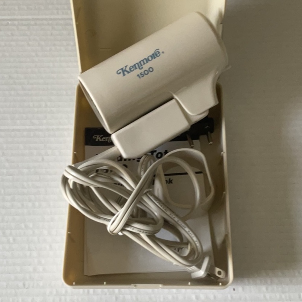 Kenmore Folding vintage hairdryer travel